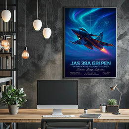 JAS 39A Gripen Swedens Agile Multirole Fighter Poster