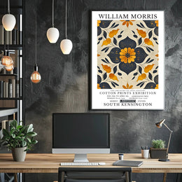 William Morris Cotton Prints Exhibition Poster