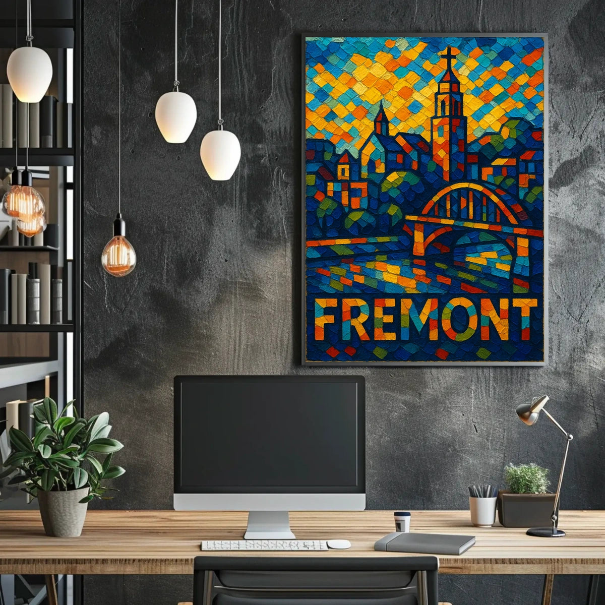 Fremont Vibrant Cityscape Poster