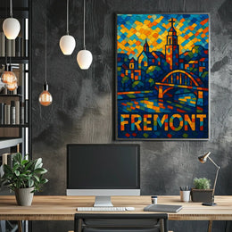 Fremont Vibrant Cityscape Poster
