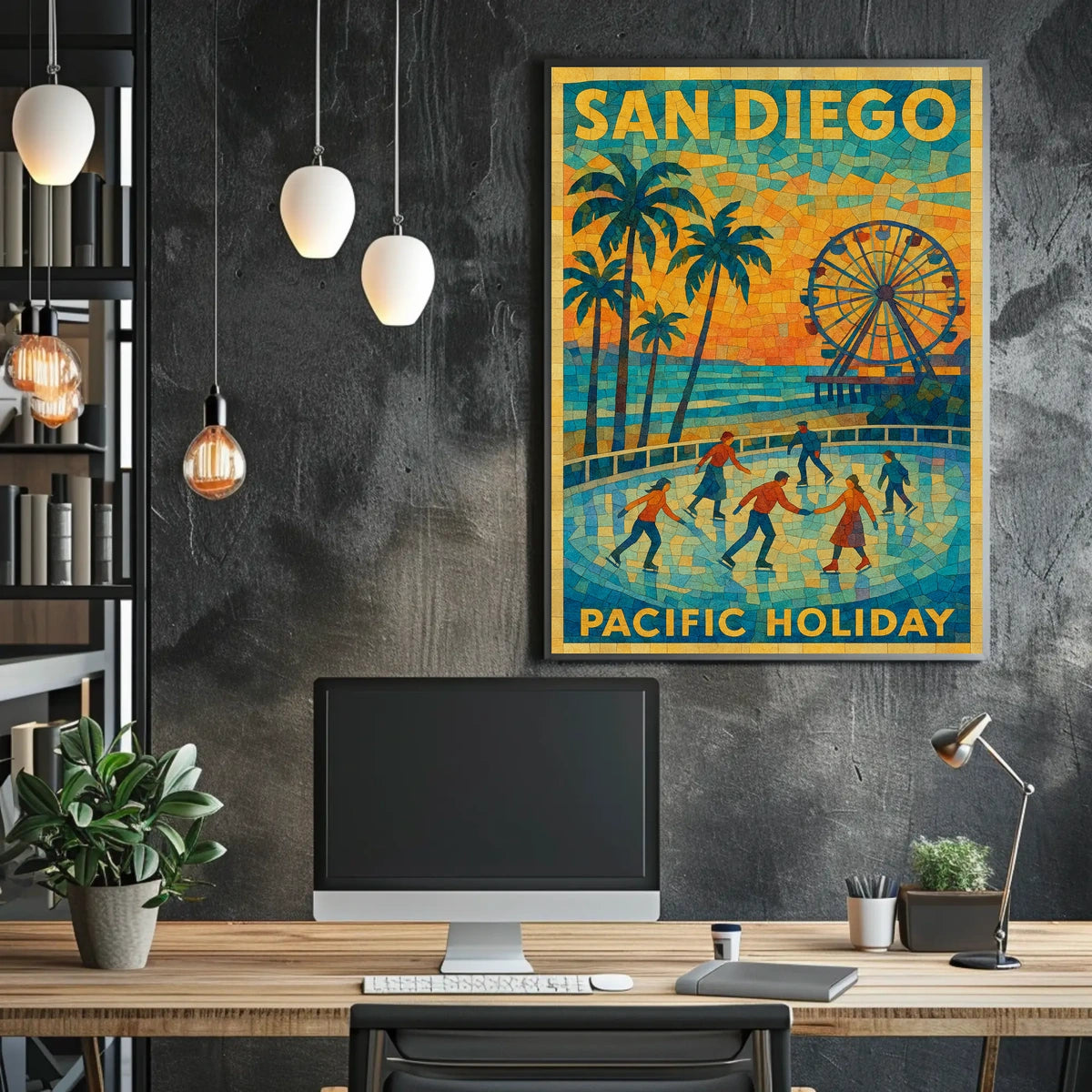 San Diego Pacific Holiday Poster
