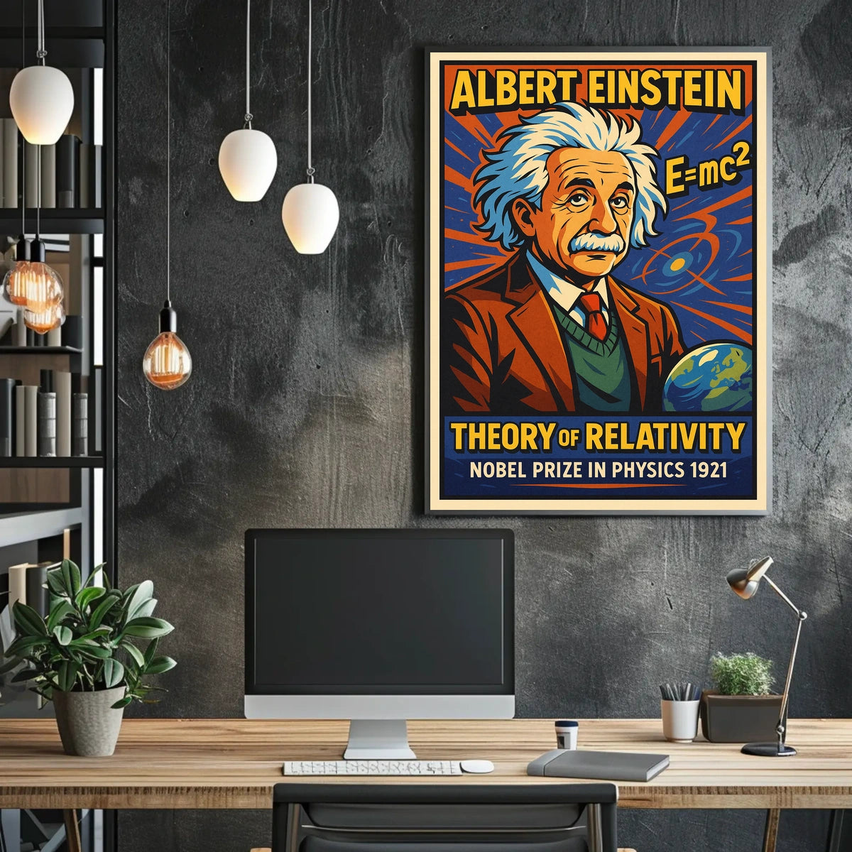 Albert Einstein Theory Of Relativity Poster