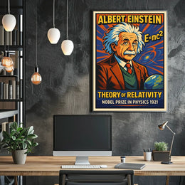 Albert Einstein Theory Of Relativity Poster