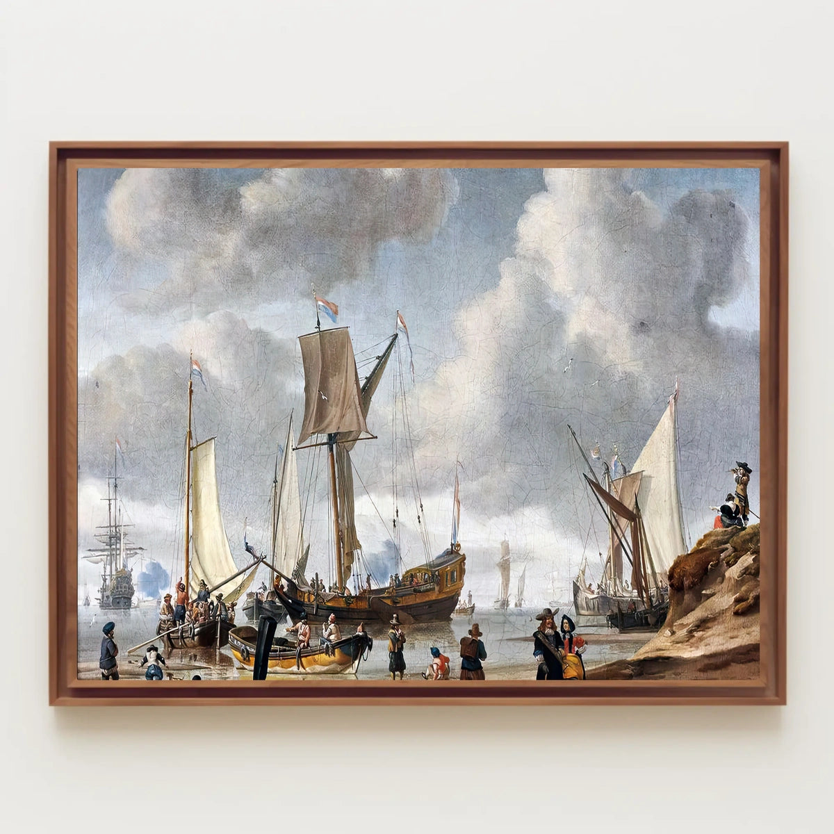 Maritime Adventure in a Bustling Historical Harbor Poster