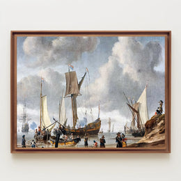 Maritime Adventure in a Bustling Historical Harbor Poster
