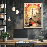 Munich Vintage Travel Poster