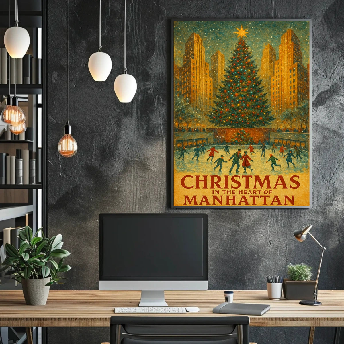 Christmas in Manhattan Poster