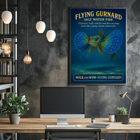 Flying Gurnard Salt Water Fish Poster