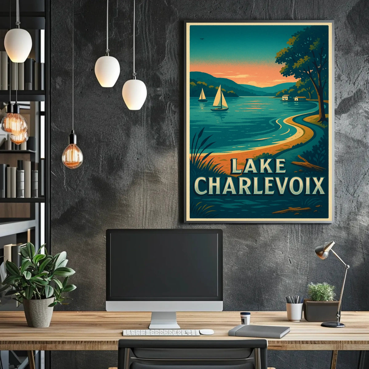 Lake Charlevoix Serenity Travel Poster