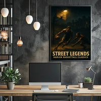 Harlem Basketball Classics Vintage Sports Poster PosterGoat