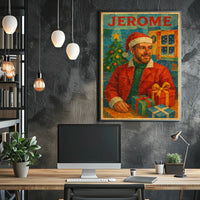 Festive Christmas Scene Pop Culture Poster