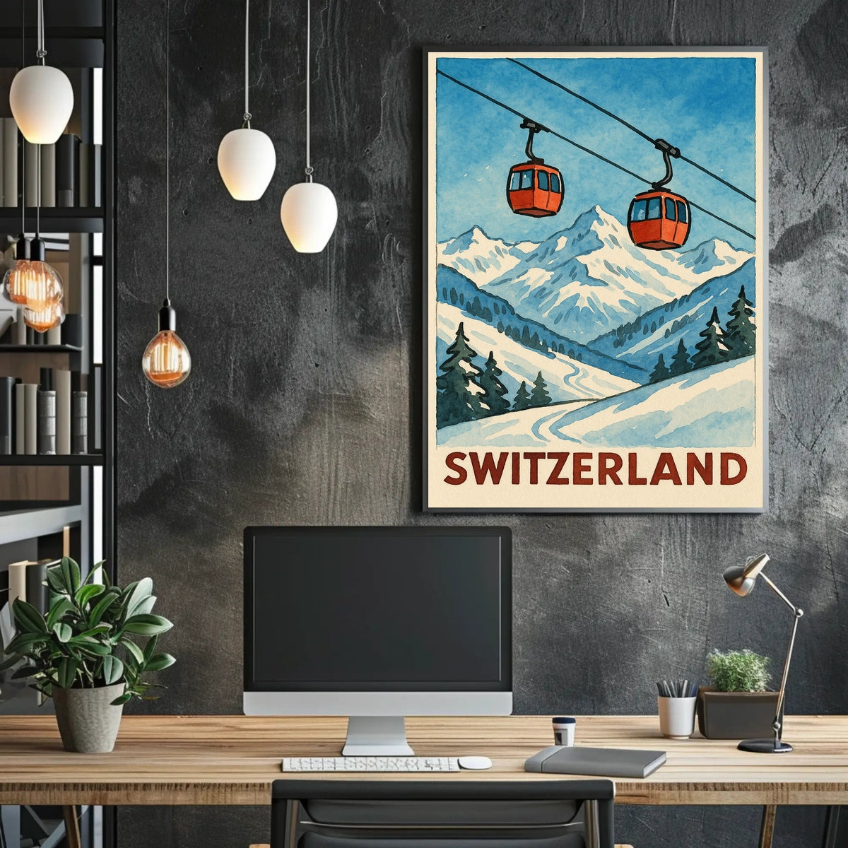 Switzerland Alpine Adventure Poster