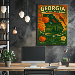 Georgia Heart Of The South Poster