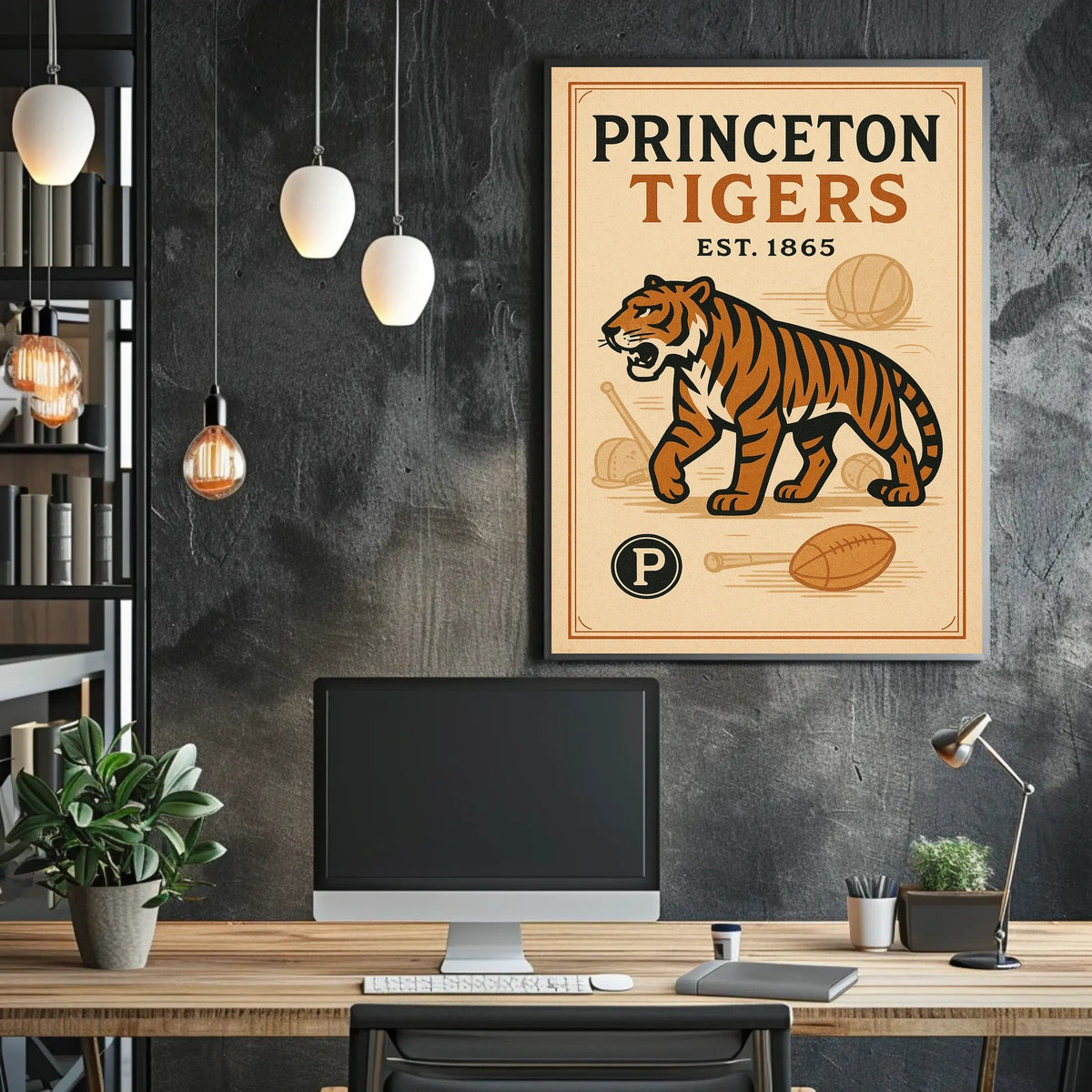 Princeton Tigers Est. 1865 Poster