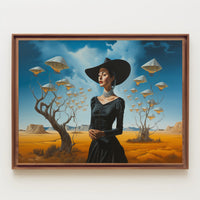 Surreal Desert Scene Elegance: Abstract or Artistic Poster
