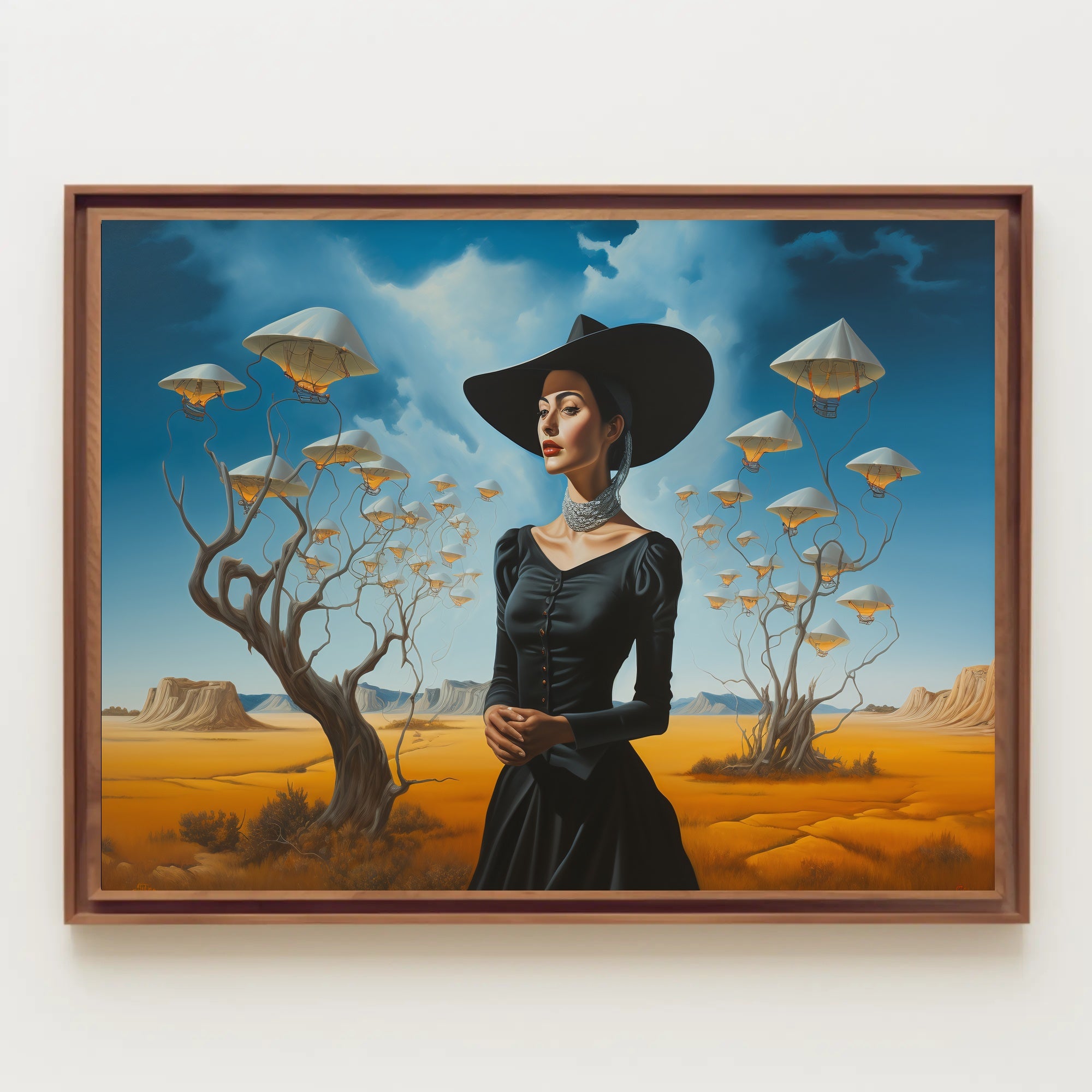 Surreal Desert Scene Elegance: Abstract or Artistic Poster