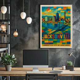 Jacksonville Largest U.S. City by Land Area Poster