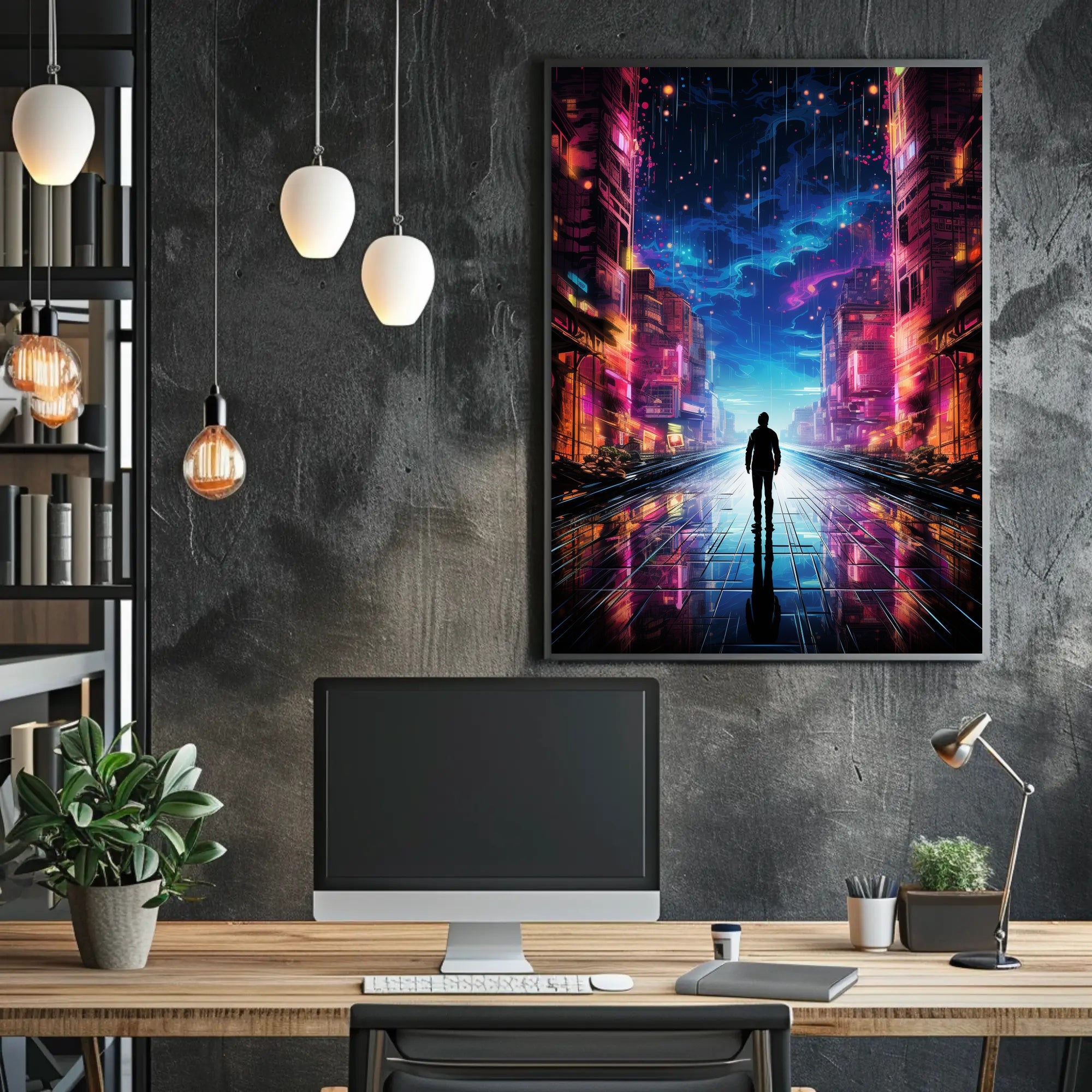 Neon City Dreams Poster