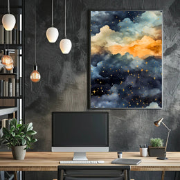 Dreamy Celestial Night Sky: Space or Astronomy Poster