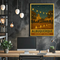 Albuquerque Desert Glow Poster