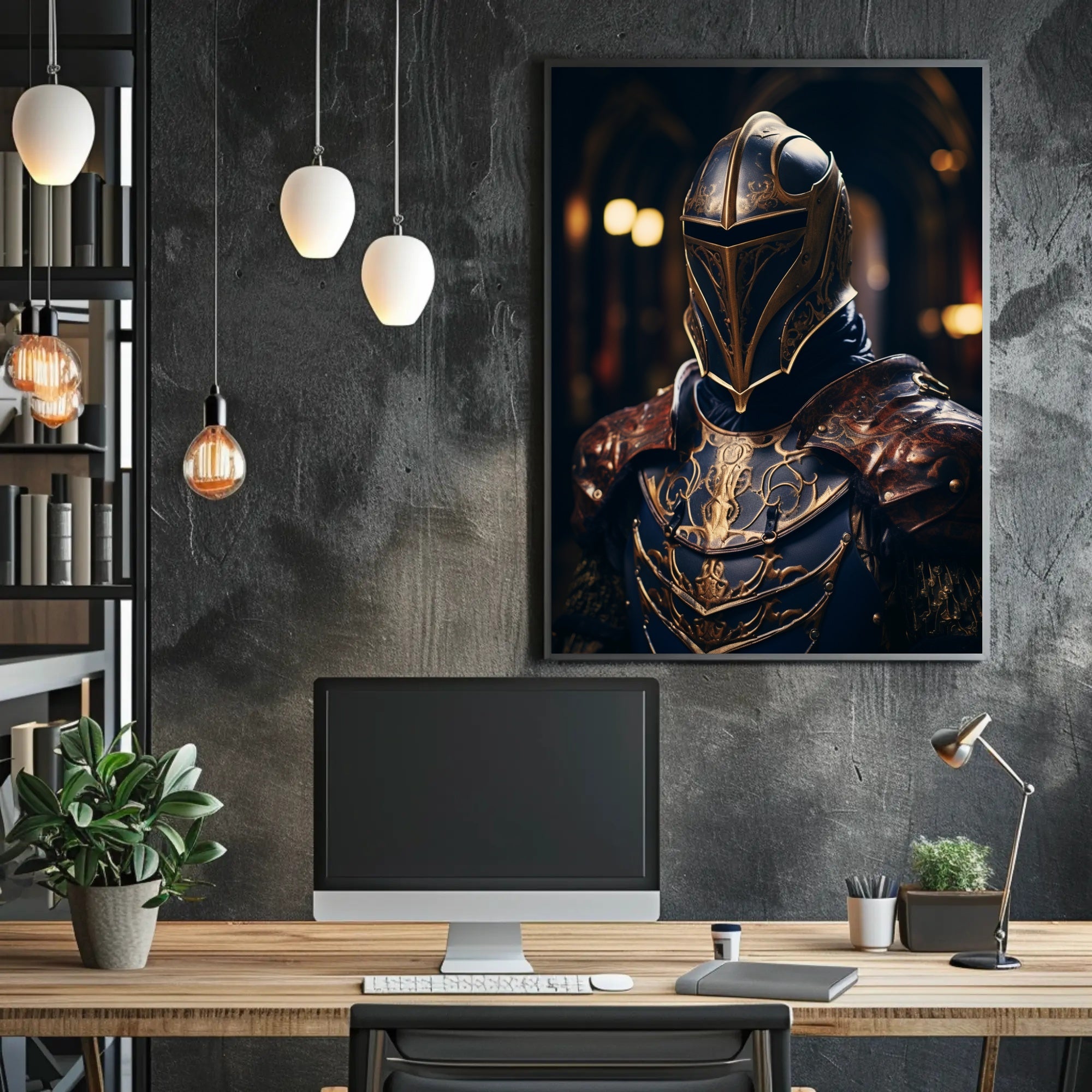 Knight In Shining Armor Poster PosterGoat