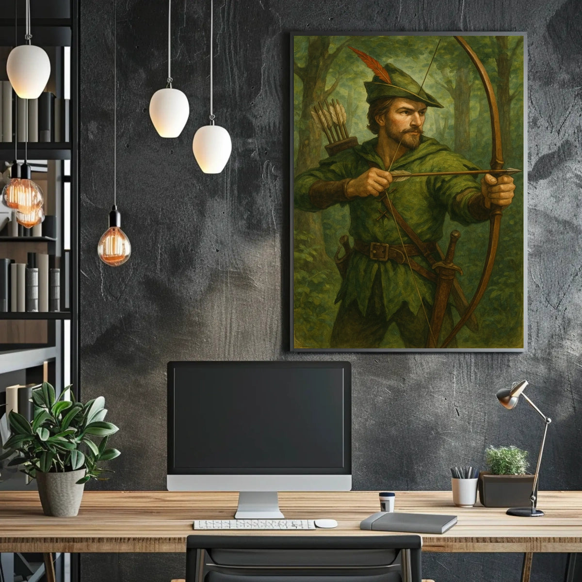 The Archer in the Forest Poster