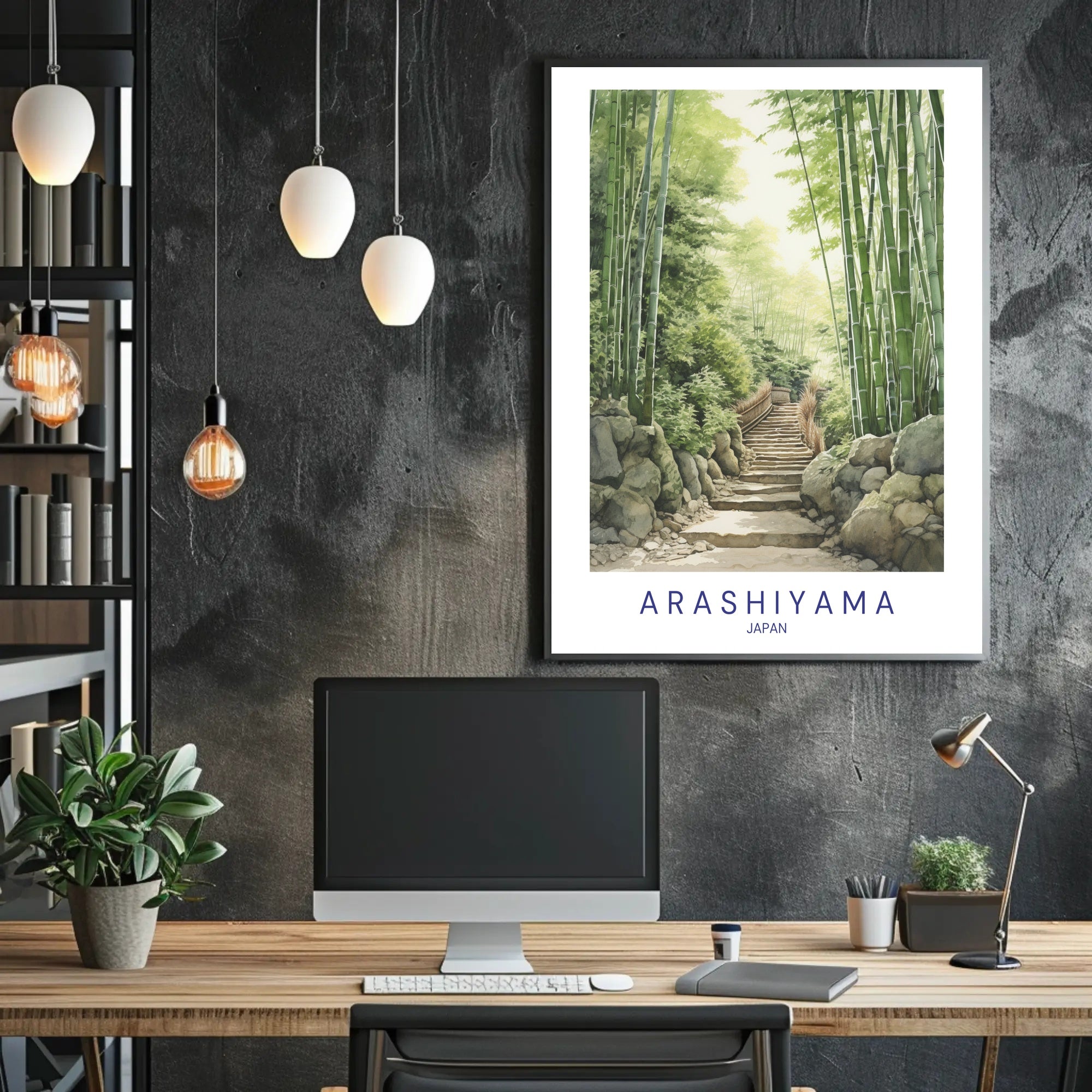 Arashiyama Bamboo Grove Poster PosterGoat