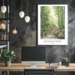 Arashiyama Bamboo Grove Poster PosterGoat