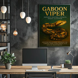 Gaboon Viper Natures Master of Stealth Poster
