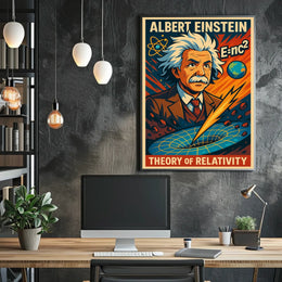 Albert Einstein Theory Of Relativity Poster