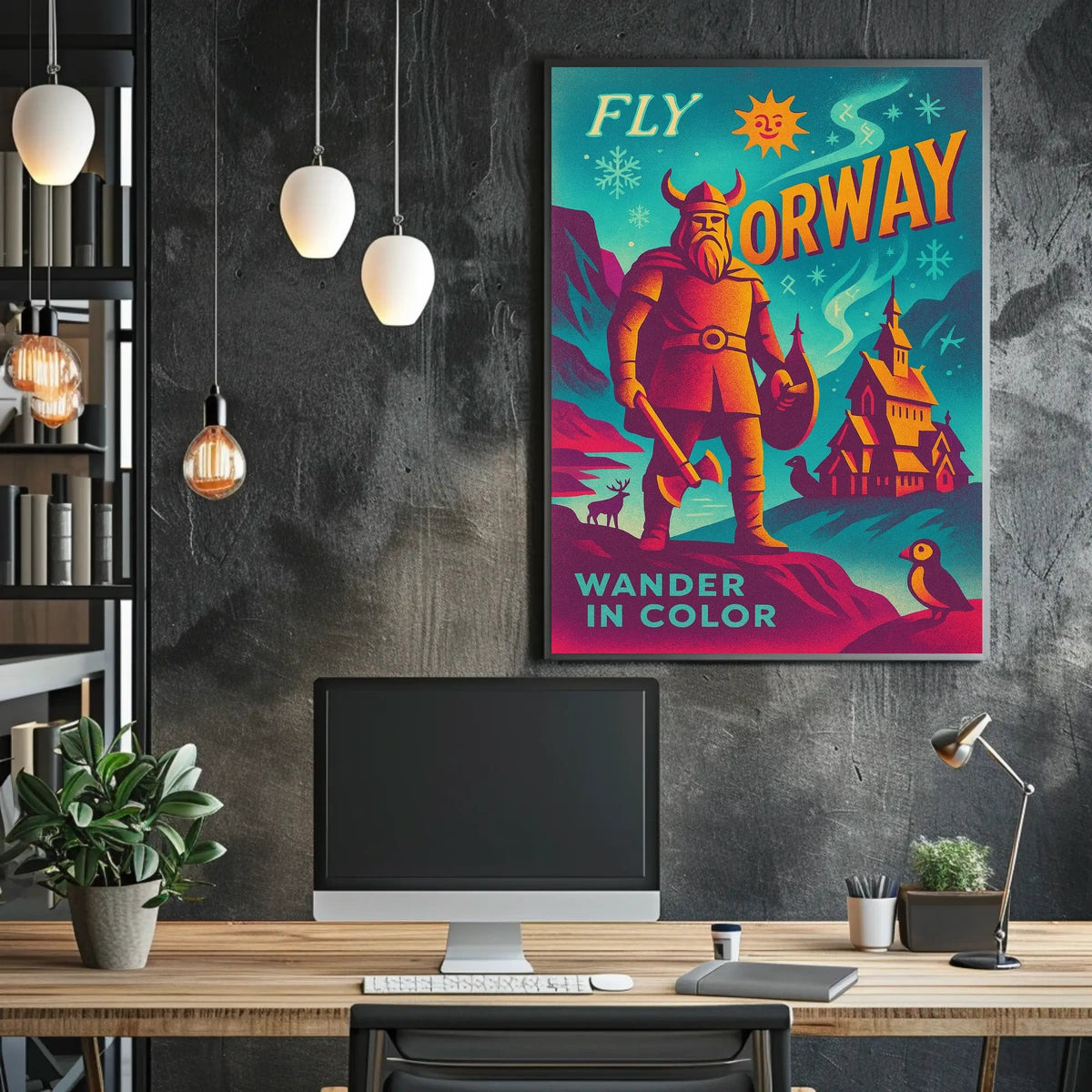 Explore Norway Wander in Color Poster