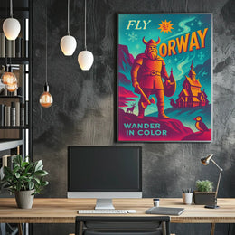 Explore Norway Wander in Color Poster