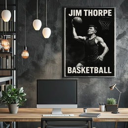 Jim Basketball Enthusiast Abstract Art Poster