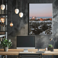 Majestic Sunrise Mountain Range National Park Poster