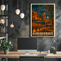 Albuquerque Desert Glow Poster