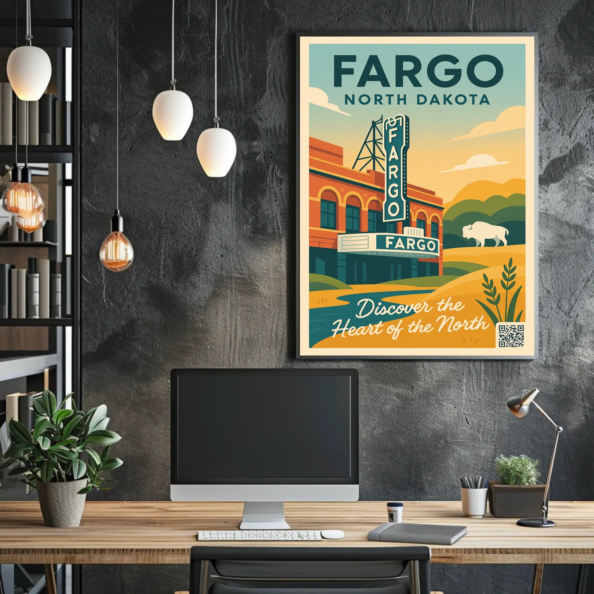 Discover Fargo, North Dakota Poster PosterGoat