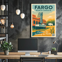 Discover Fargo, North Dakota Poster PosterGoat