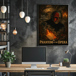 Phantom of the Opera Gothic Mystery Art Poster