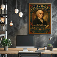 James Madison Architect of Democracy Poster
