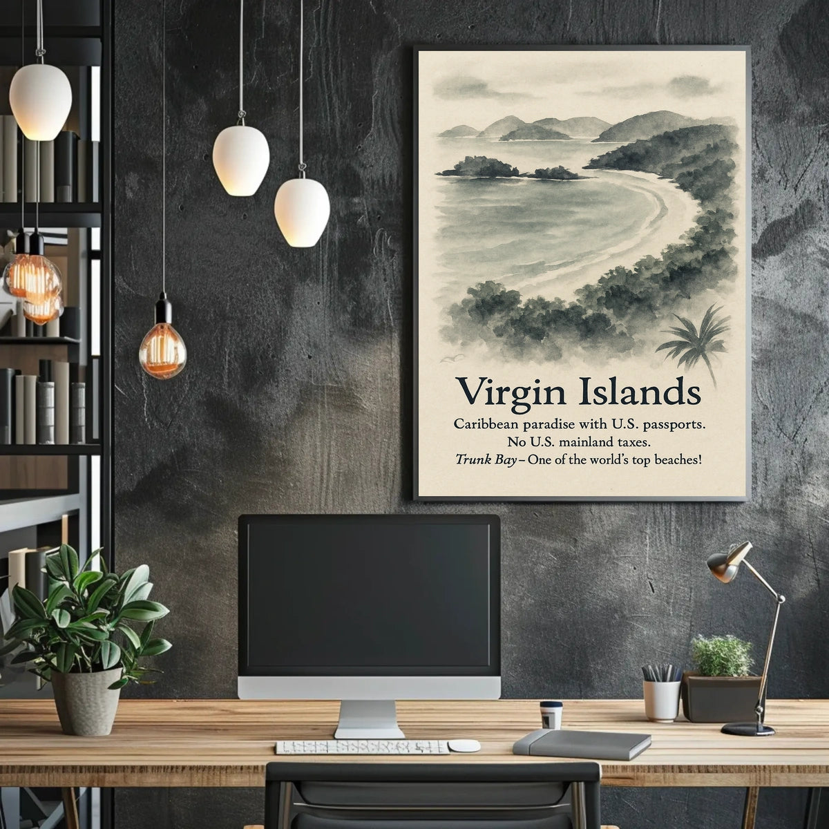 Virgin Islands Caribbean Paradise Poster