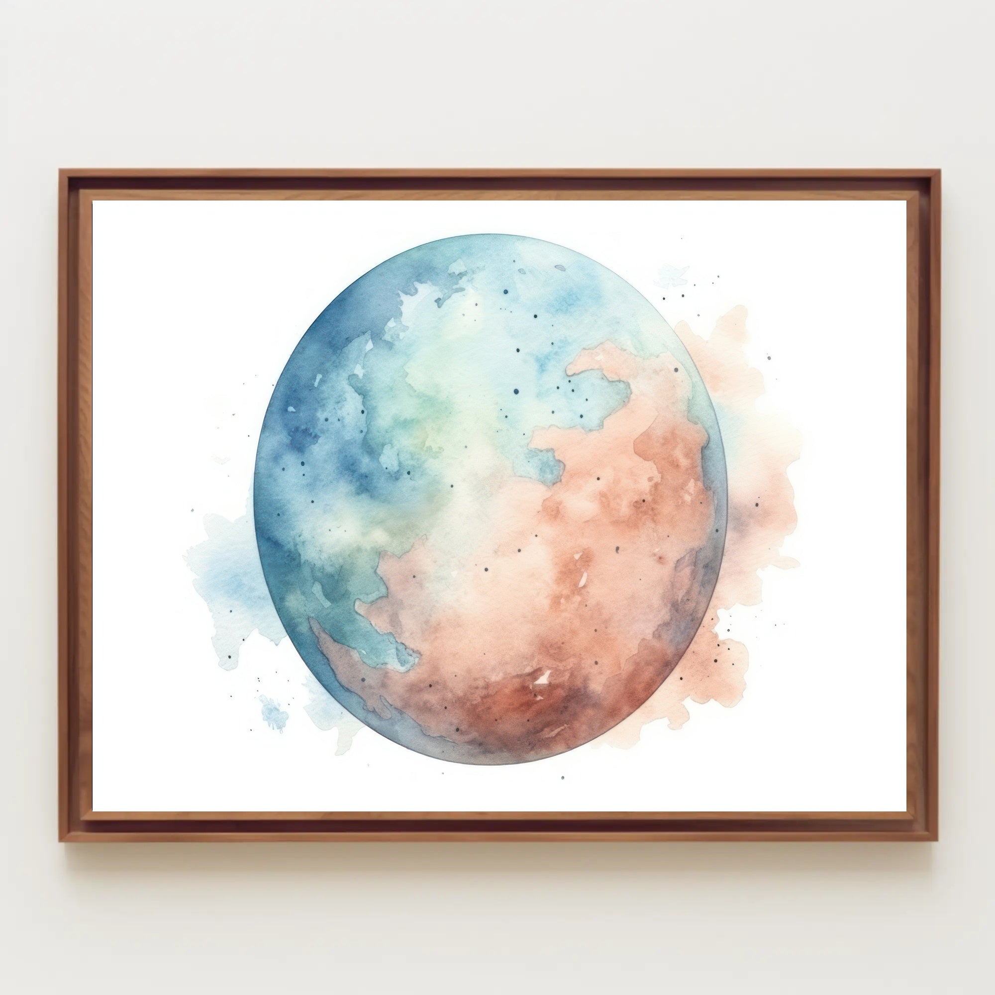 Watercolor Earth Poster