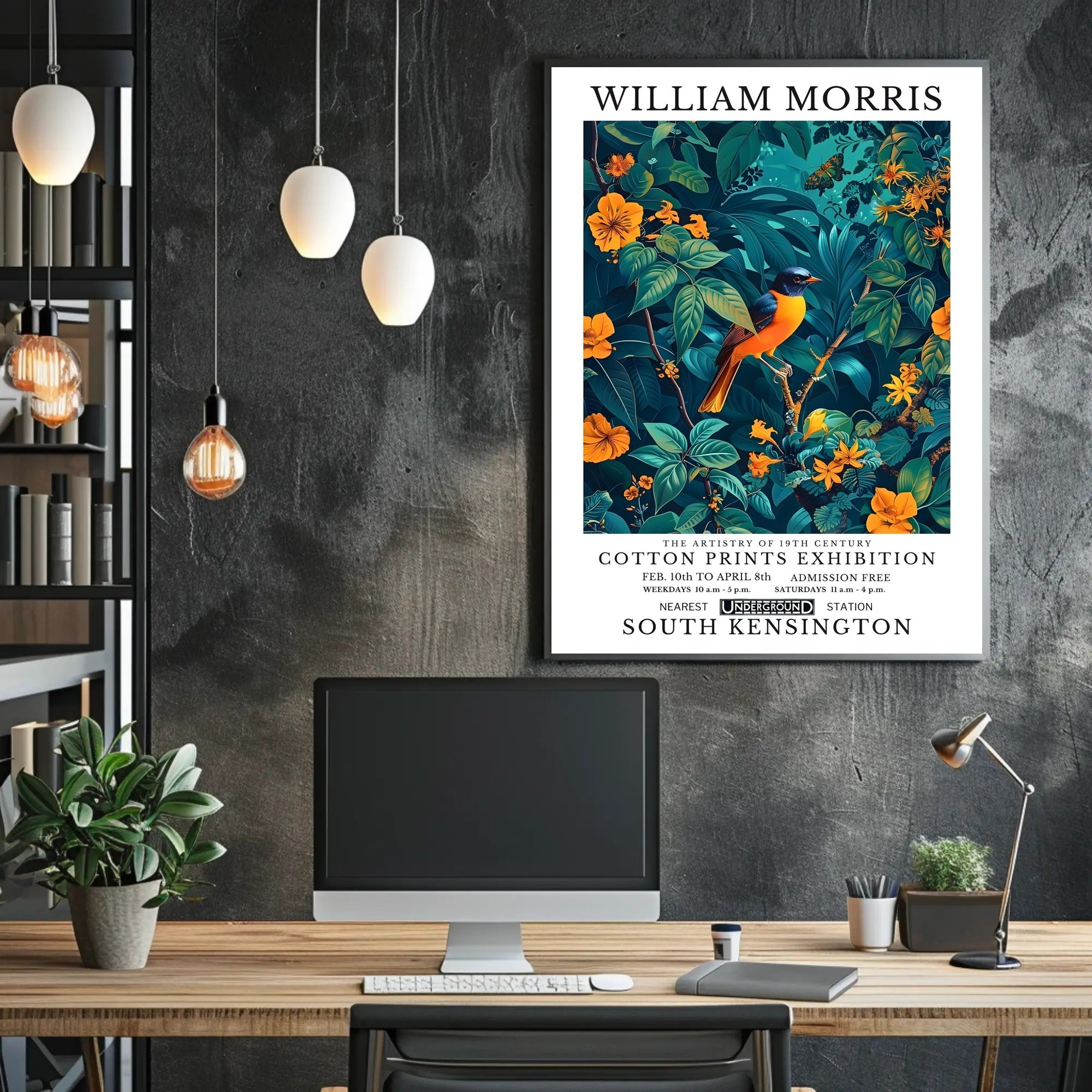 The Artistry of William Morris Exhibition Artistic Poster