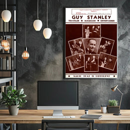 Guy Stanley Vintage Magician Entertainment Cultural Poster