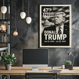 Donald Trump 47th President of the United States Digital Montaje Poster