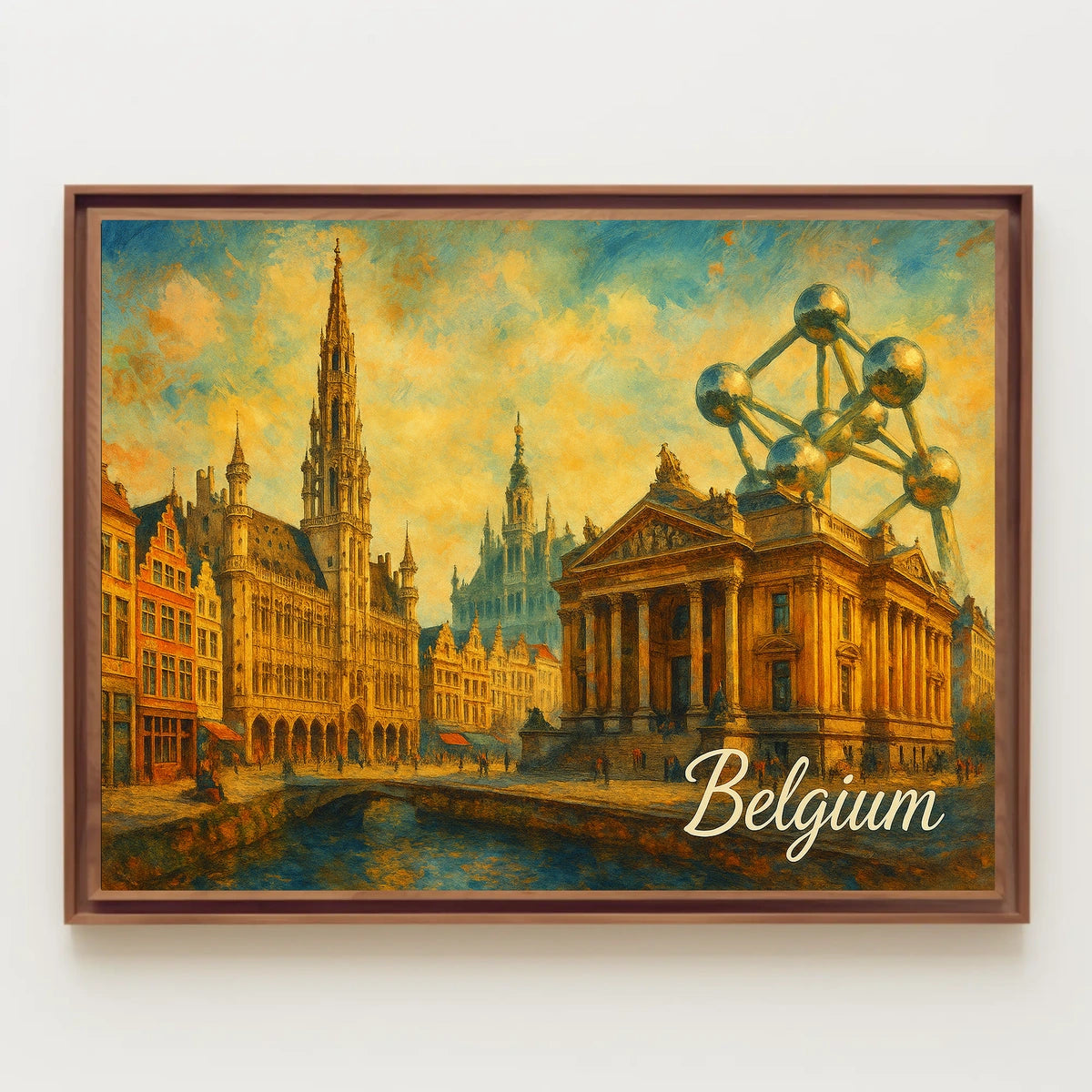 Belgium A Cultural Tapestry Poster