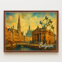Belgium A Cultural Tapestry Poster