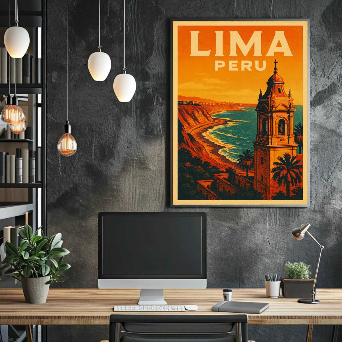 Lima, Peru Travel Poster