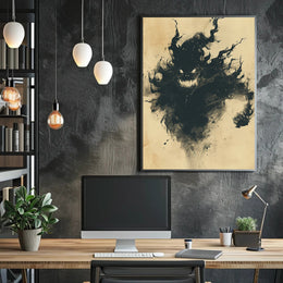Shadowy Entity in Motion Poster PosterGoat