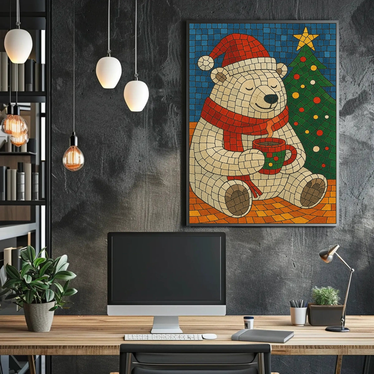 Polar Bear North Pole Poster