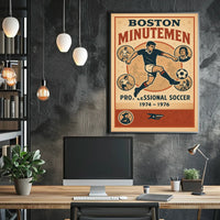Boston Minutemen Soccer Team Poster